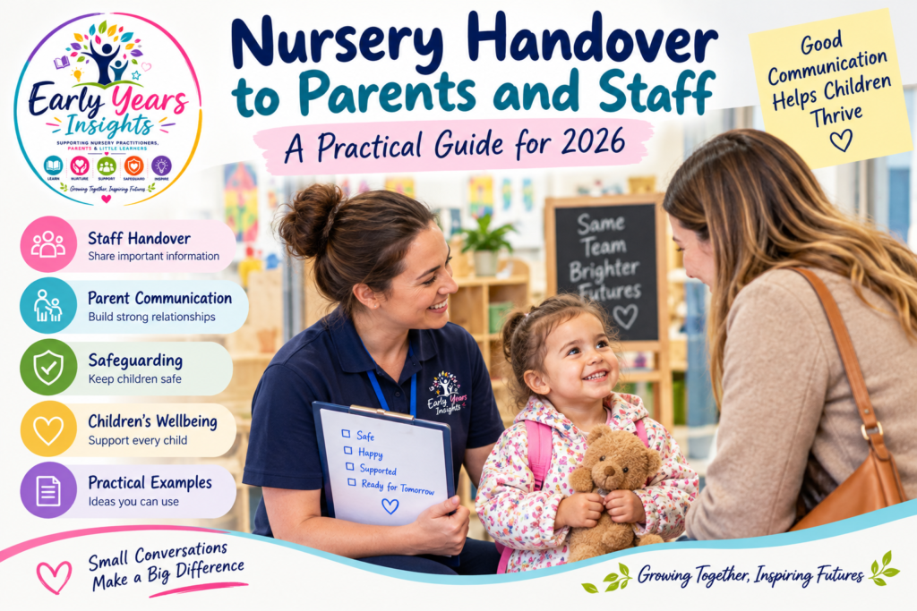 Nursery handover between early years staff and parents